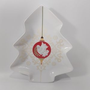 Maxwell Williams Baubles Christmas Tree Shaped Porcelain tray/ platter